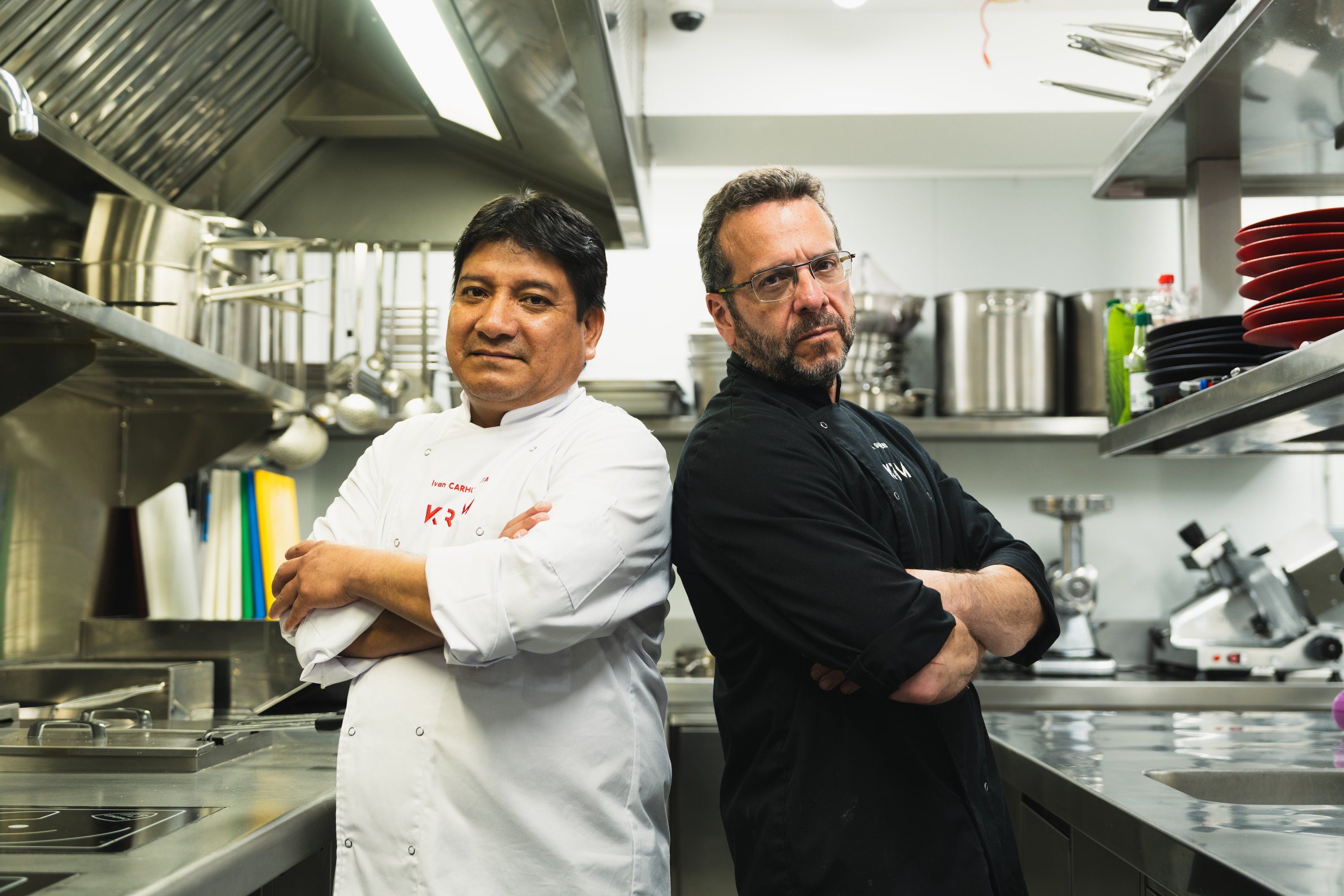 El equipo KRAM en la cocina